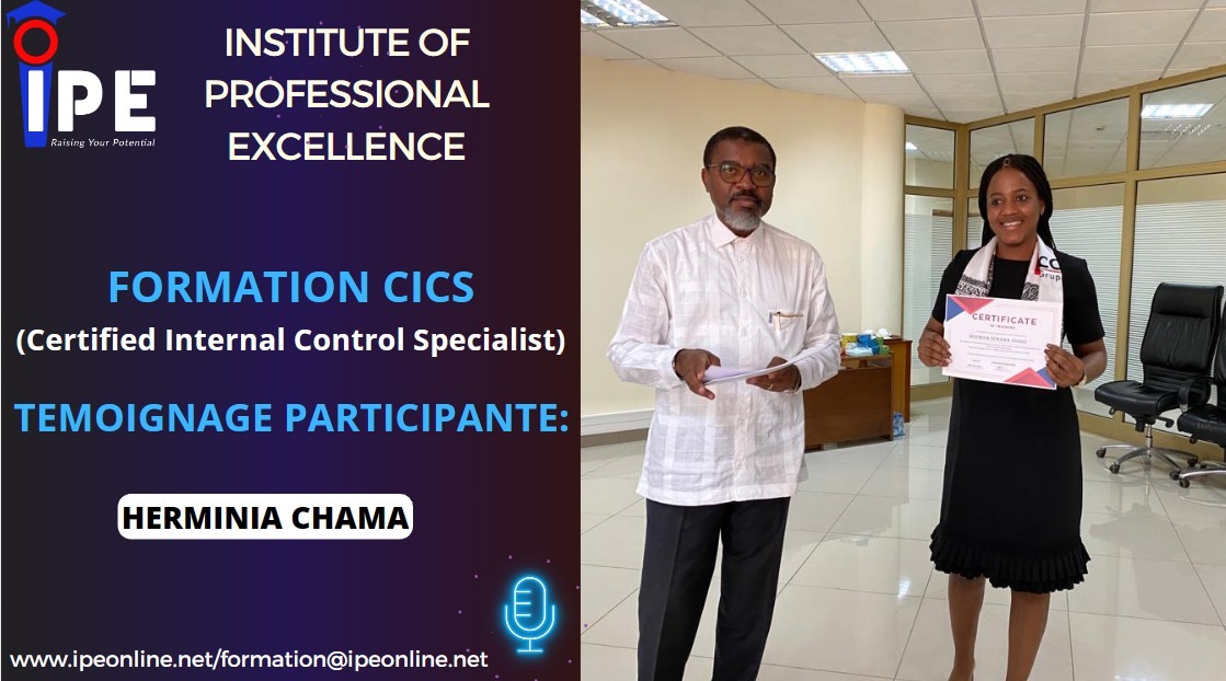 Témoignage Mme Herminia CHAMA, de la CCEI BANK GUINEE EQUATORIALE / IPE Formation Contrôle interne