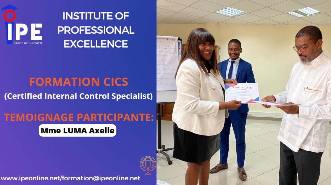 Témoignage Mme Axelle LUMA, de la CCEI BANK GUINEE EQUATORIALE / IPE Formation Contrôle interne CICS