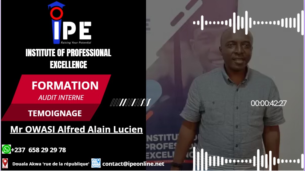 Témoignage IPE Formation / M. Alfred OWASI de la SONARA